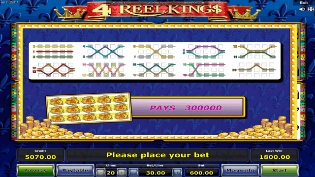 Онлайн слот 4 Reel Kings
