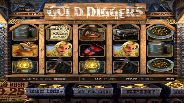 Онлайн слот Gold Diggers