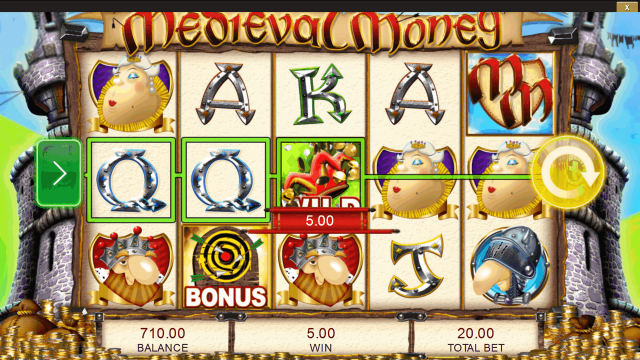 Популярный аппарат Medieval Money