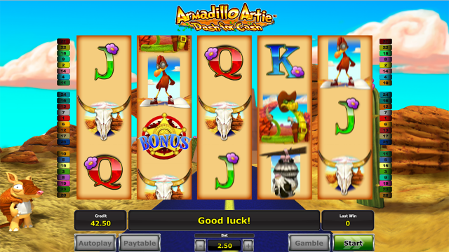 Игровой слот Armadillo Artie