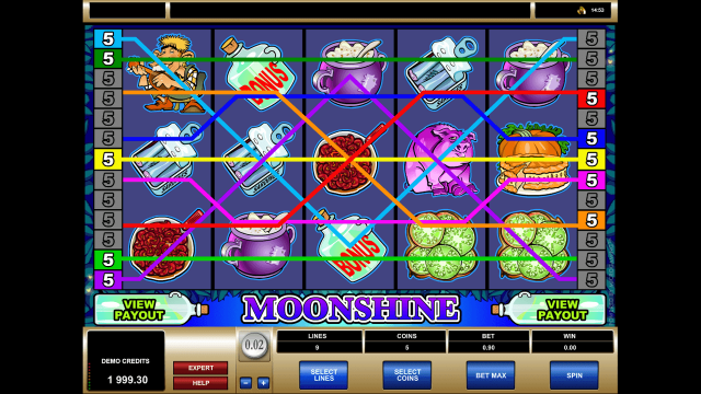 Онлайн аппарат Moonshine