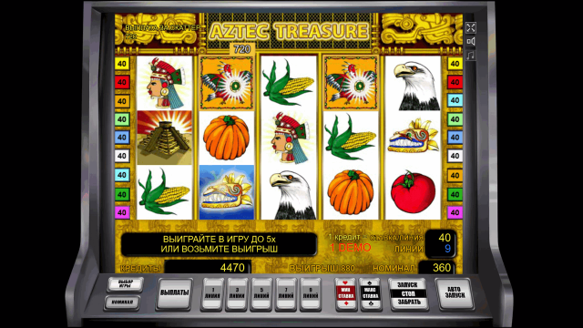Популярный автомат Aztec Treasure
