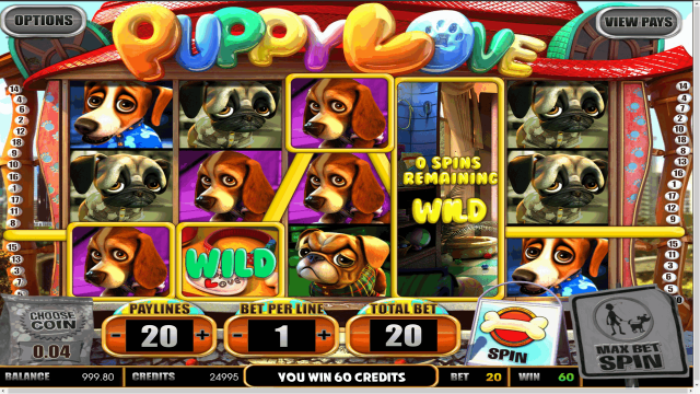 Игровой аппарат Puppy Love