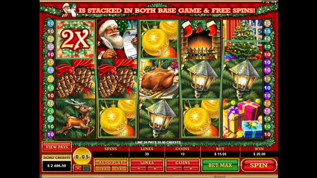 Онлайн автомат Deck The Halls