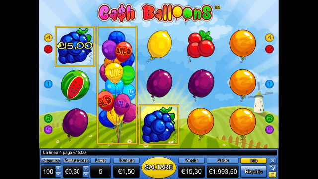 Игровой автомат Cash Balloons