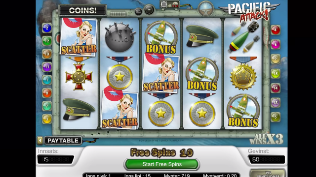 Игровой автомат Pacific Attack
