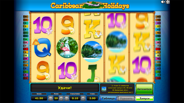 Популярный автомат Caribbean Holidays