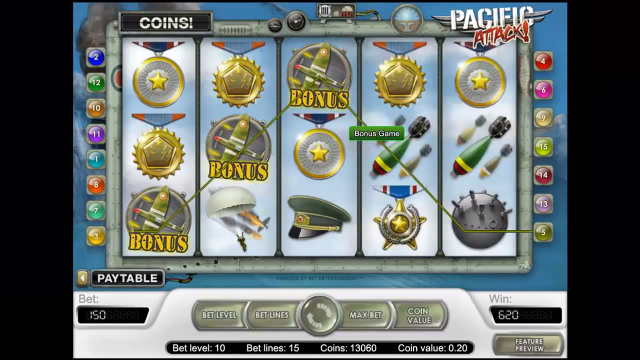 Игровой аппарат Pacific Attack