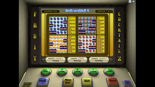Игровой автомат Fruit Cocktail 2