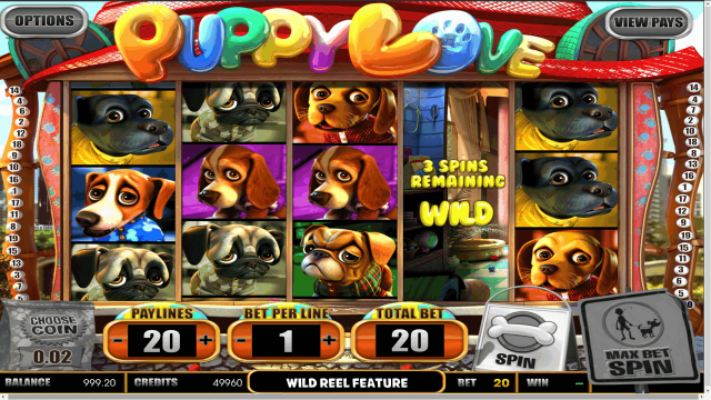 Онлайн автомат Puppy Love