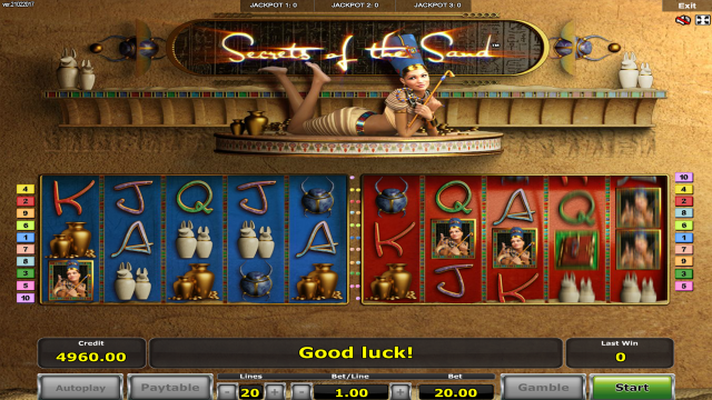 Игровой автомат Secrets Of The Sand
