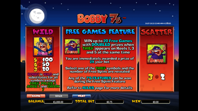 Игровой аппарат Bobby 7s