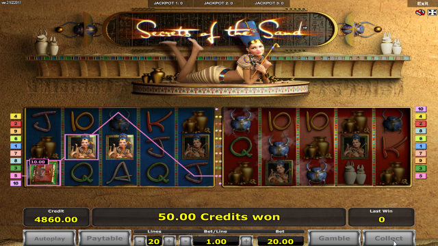 Игровой слот Secrets Of The Sand