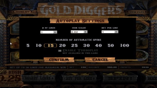 Игровой автомат Gold Diggers