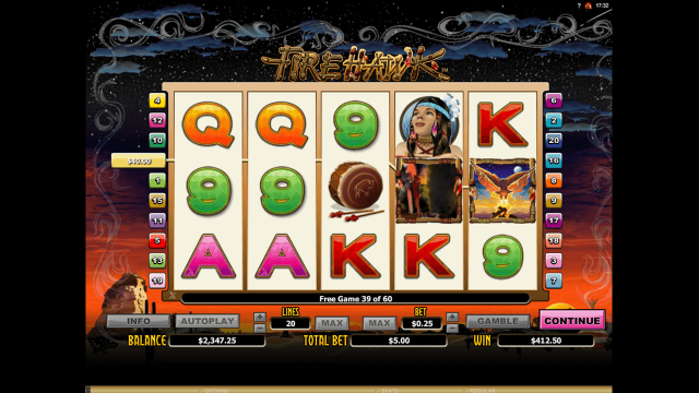 Игровой слот Fire Hawk