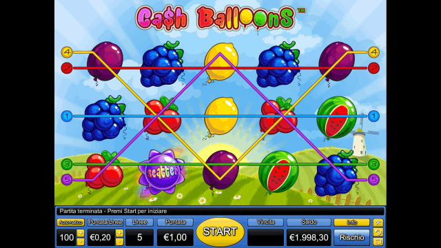 Онлайн аппарат Cash Balloons