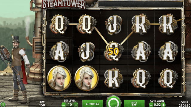 Популярный слот Steam Tower