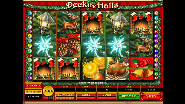 Онлайн слот Deck The Halls