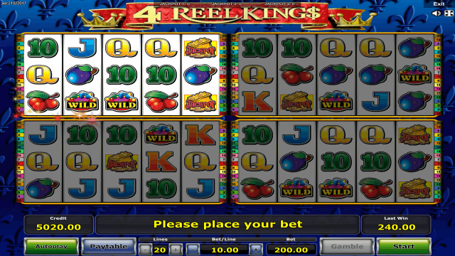 Популярный слот 4 Reel Kings