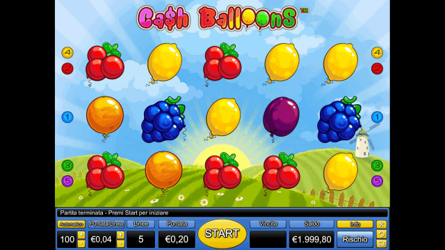 Онлайн автомат Cash Balloons