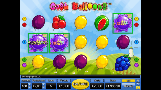 Игровой слот Cash Balloons