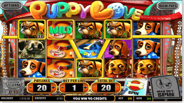 Игровой аппарат Puppy Love