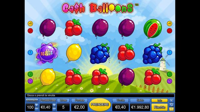 Популярный слот Cash Balloons