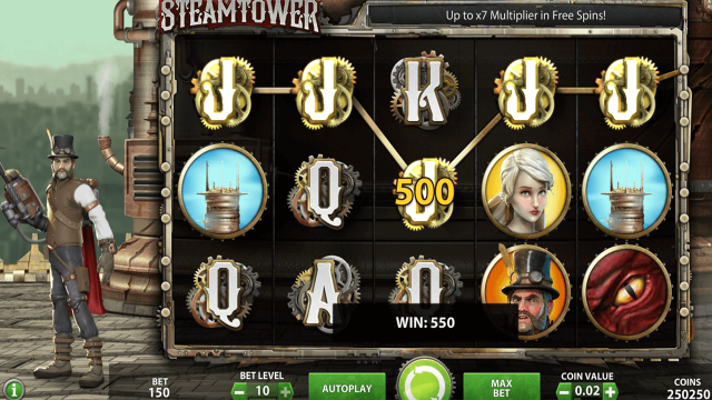 Популярный слот Steam Tower