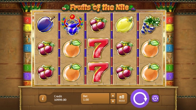 Популярный автомат Fruits Of The Nile