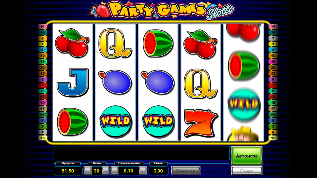 Онлайн аппарат Party Games Slotto