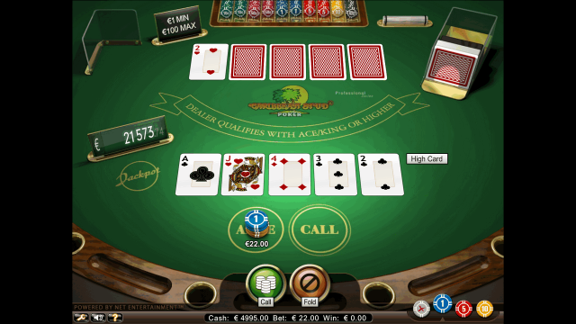 Игровой аппарат Caribbean Stud Poker Professional Series