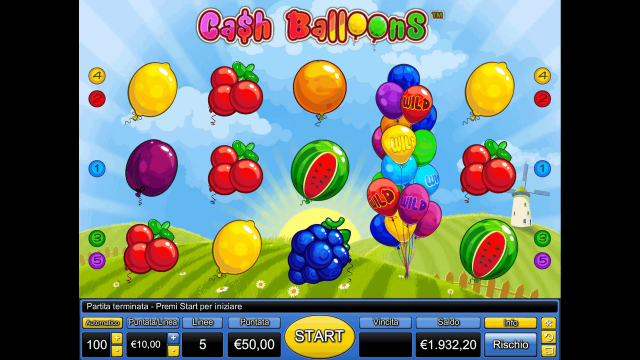 Популярный автомат Cash Balloons