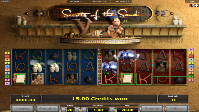 Игровой аппарат Secrets Of The Sand
