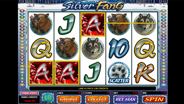 Онлайн слот Silver Fang