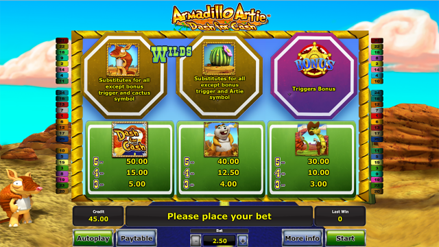 Игровой слот Armadillo Artie