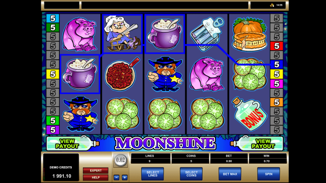 Популярный автомат Moonshine