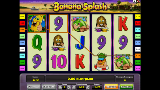 Популярный слот Banana Splash