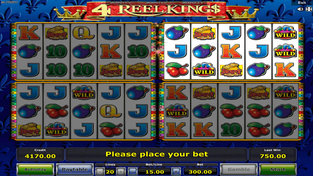 Онлайн аппарат 4 Reel Kings