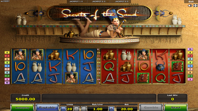 Игровой автомат Secrets Of The Sand