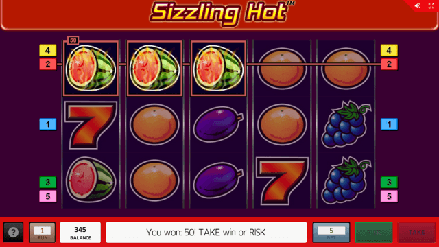 Онлайн автомат Sizzling Hot