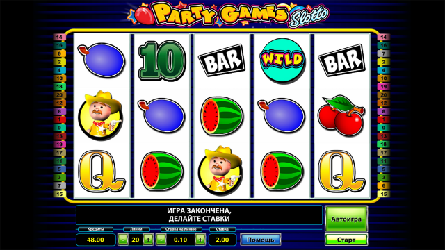 Игровой автомат Party Games Slotto
