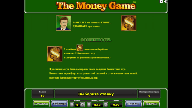 Онлайн автомат The Money Game