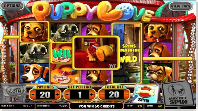 Игровой аппарат Puppy Love