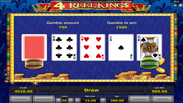 Онлайн аппарат 4 Reel Kings