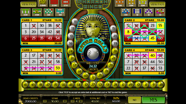 Онлайн слот Pharaoh Bingo